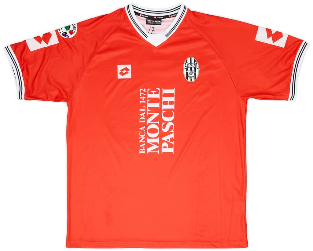 2004-05 Siena Match Issue Away Shirt Cirillo #5