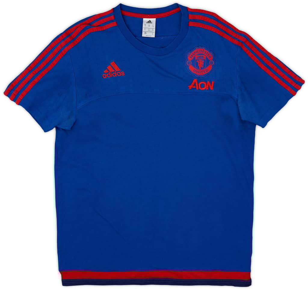 2015-16 Manchester United adidas Cotton Tee - 8/10 - (M)