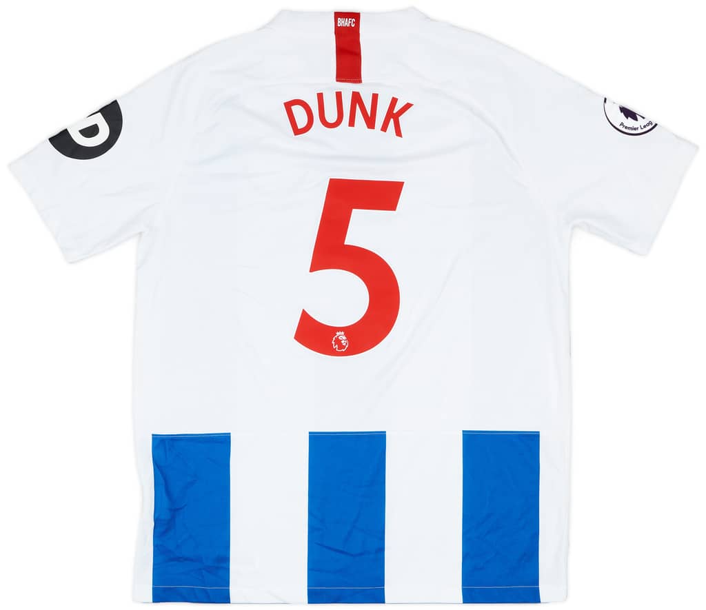 2018-19 Brighton Match Issue Home Shirt Dunk #5