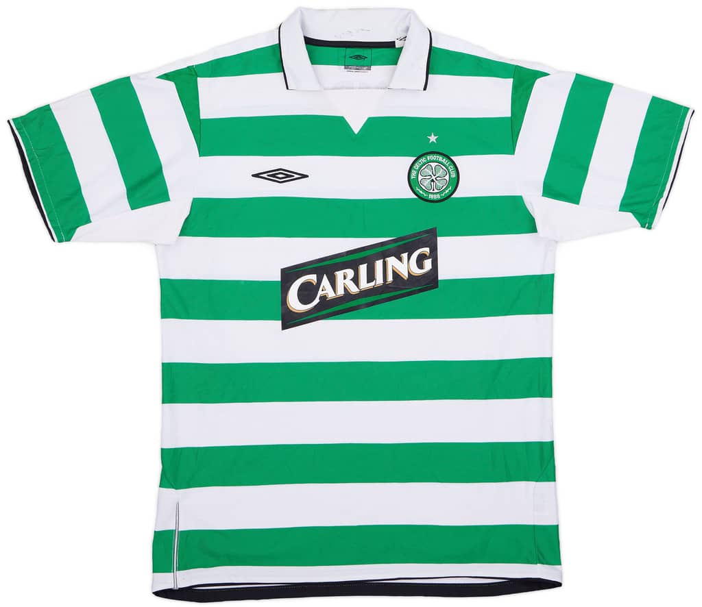 2004-05 Celtic Home Shirt Lambert #14 - 8/10 - (XL)