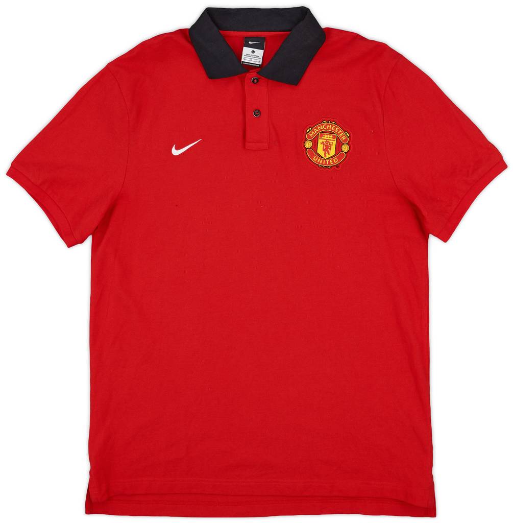 2013-14 Manchester United Nike Polo Shirt - 9/10 - (L)