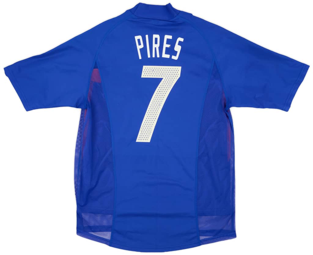 2002-04 France Player Issue Home Shirt Pires #7 - 7/10 - (M)