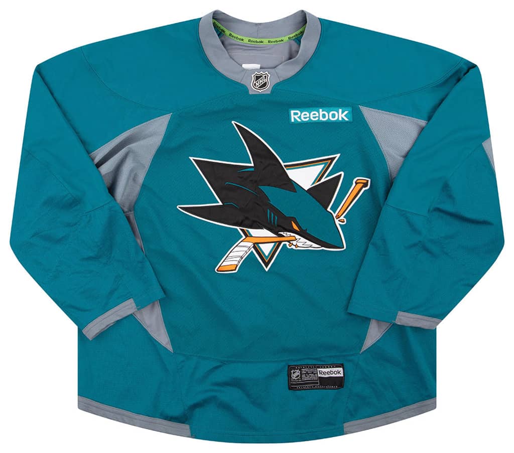 2015-16 San Jose Sharks Authentic Reebok Pre-Game Jersey XXL