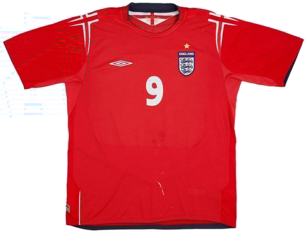 2004-06 England Away Shirt Rooney #9 - 7/10 - (XL)