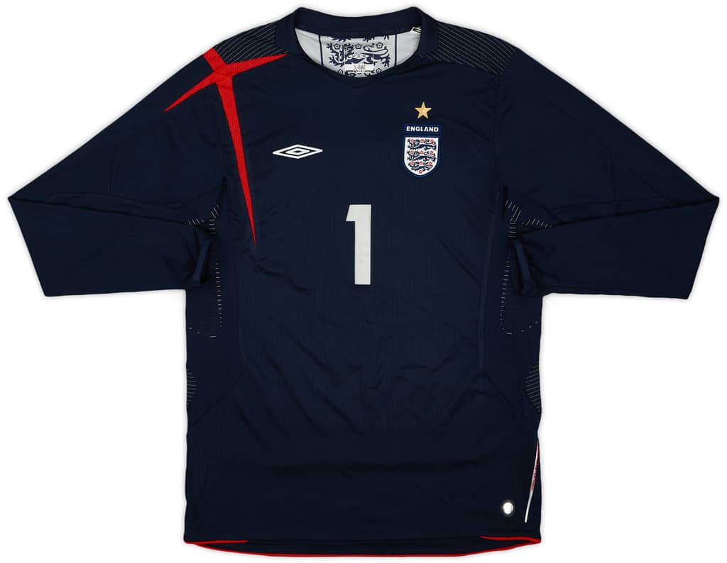 2005-06 England GK Shirt Robinson #1 - 8/10 - (XL.Boys)