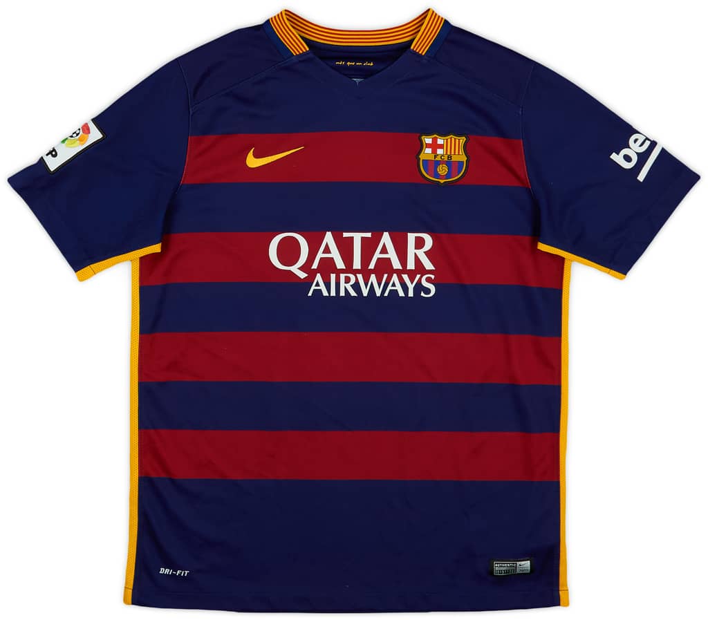 2015-16 Barcelona Home Shirt - 9/10 - (XL.Boys)