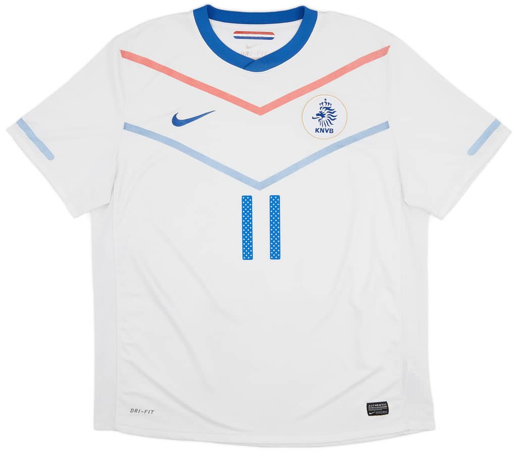 2010-11 Netherlands Away Shirt Robben #11 - 6/10 - (XL)