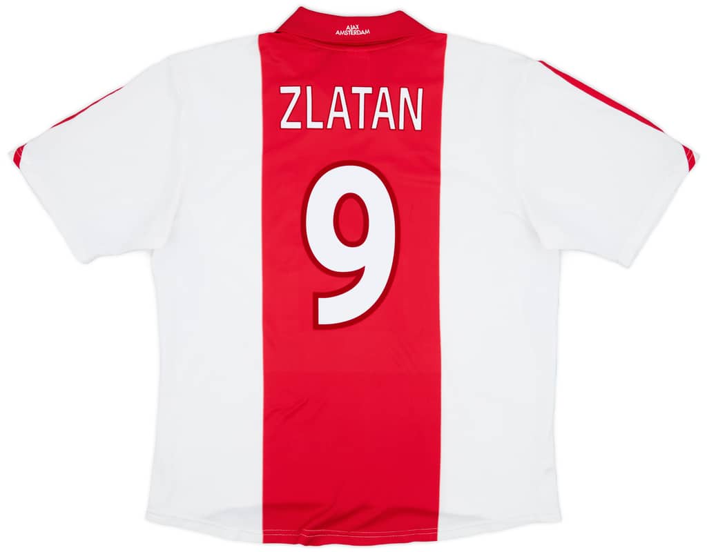 2001-02 Ajax Player Issue Home Shirt Zlatan #9 - 9/10 - (XL)