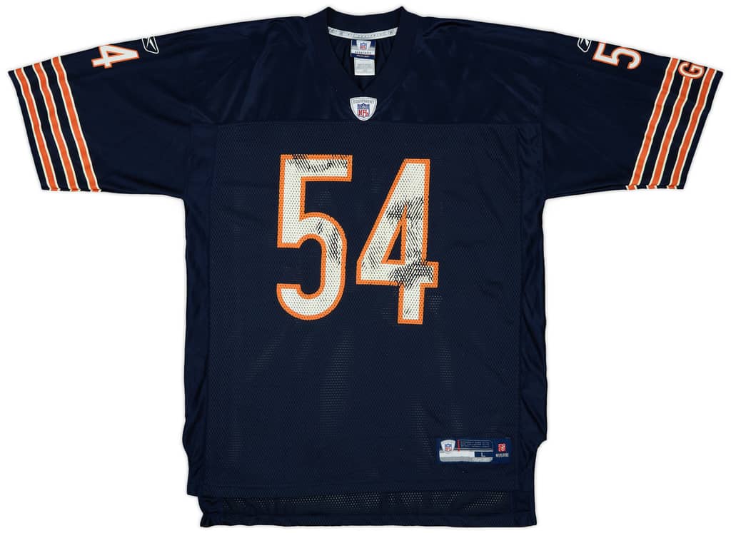 2007 Chicago Bears Urlacher #54 Reebok On Field Home Jersey - 5/10 - (L)