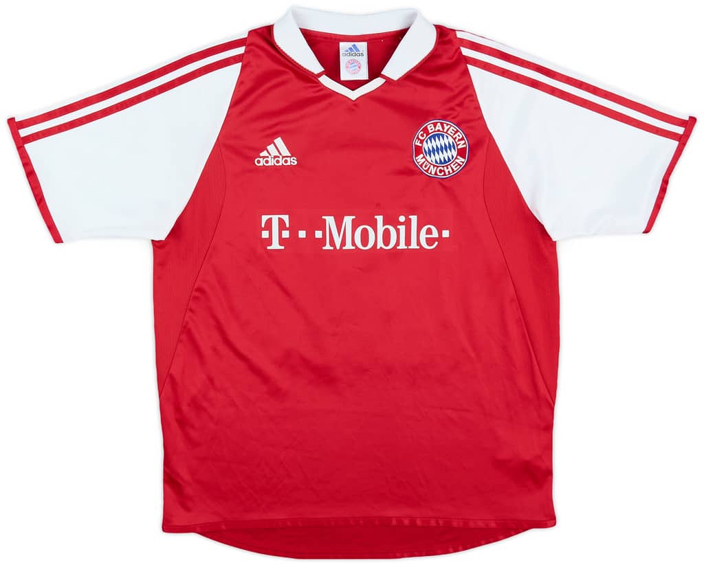 2003-04 Bayern Munich Home Shirt Elber #9 - 7/10 - (XL.Boys)