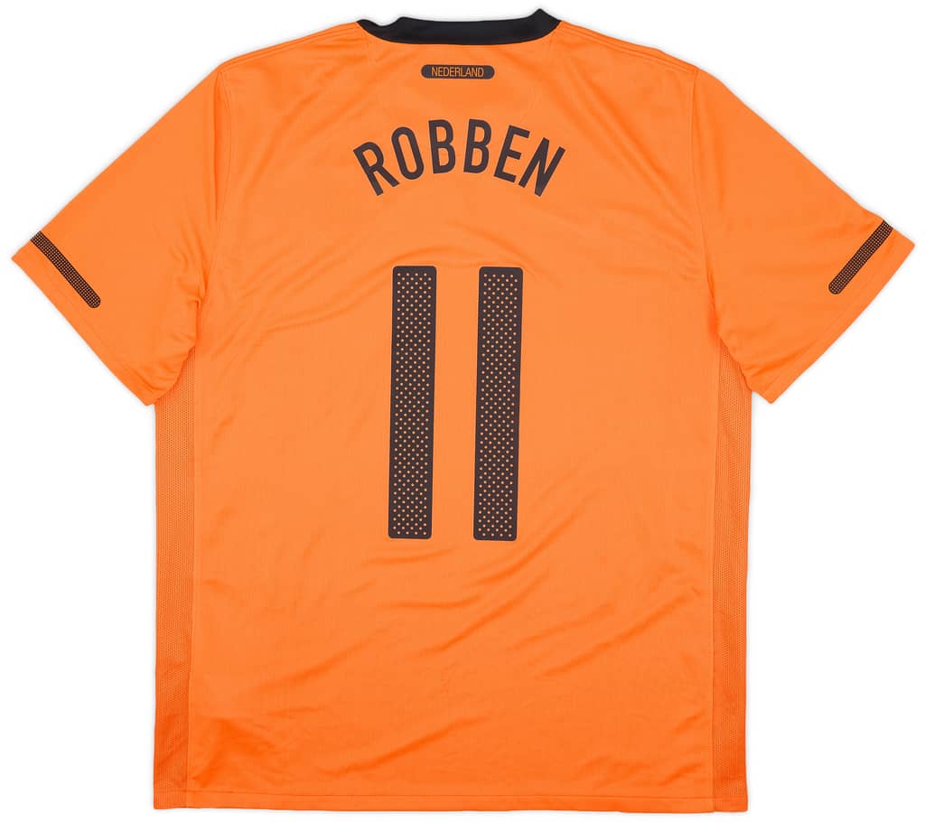 2010-11 Netherlands Home Shirt Robben #11 (L)