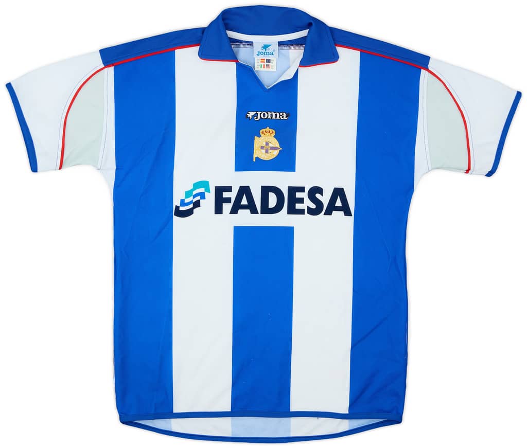 2001-02 Deportivo de La Coruna Home Shirt - 6/10 - (XL.Boys)