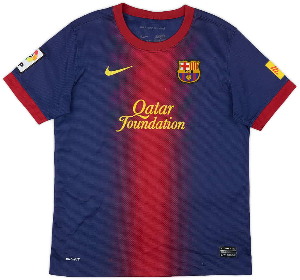 2012-13 Barcelona Home Shirt - 7/10 - (L.Boys)