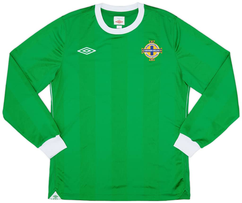 2010-12 Northern Ireland Home L/S Shirt - 9/10 - (S)