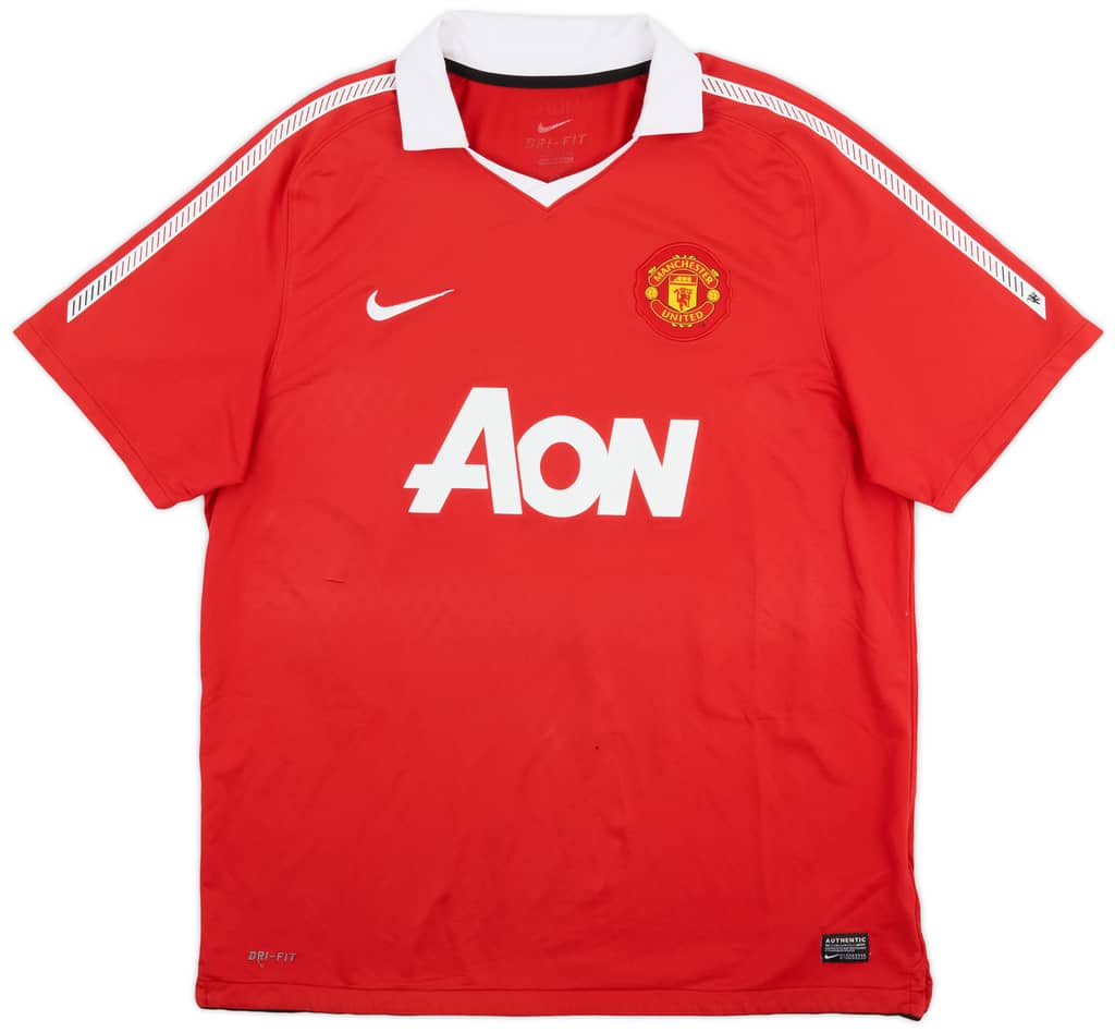 2010-11 Manchester United Home Shirt Rooney #10 - 5/10 - (XL)