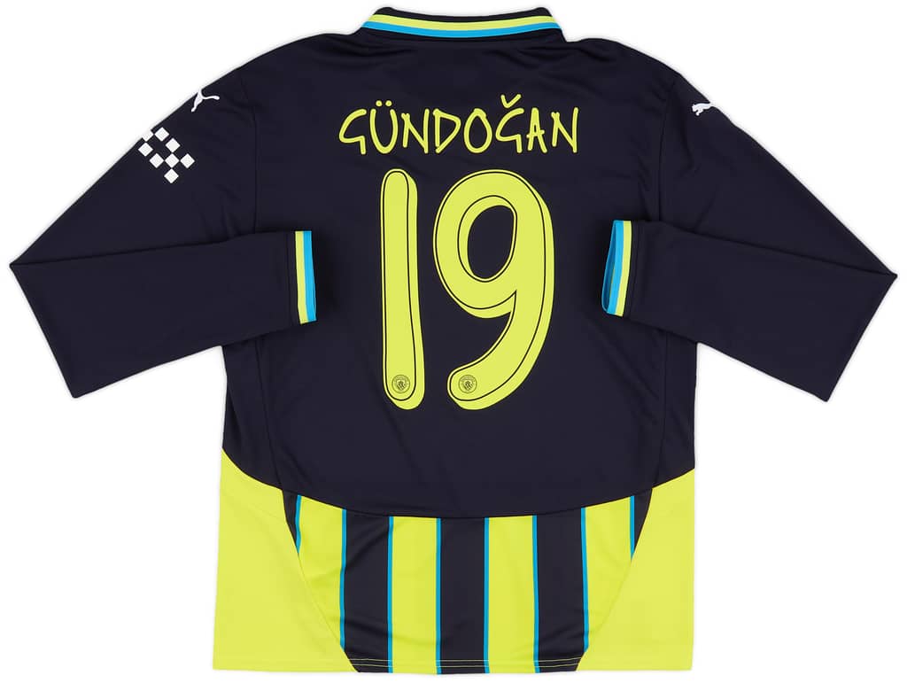 2024-25 Manchester City Away L/S Shirt Gundogan #19