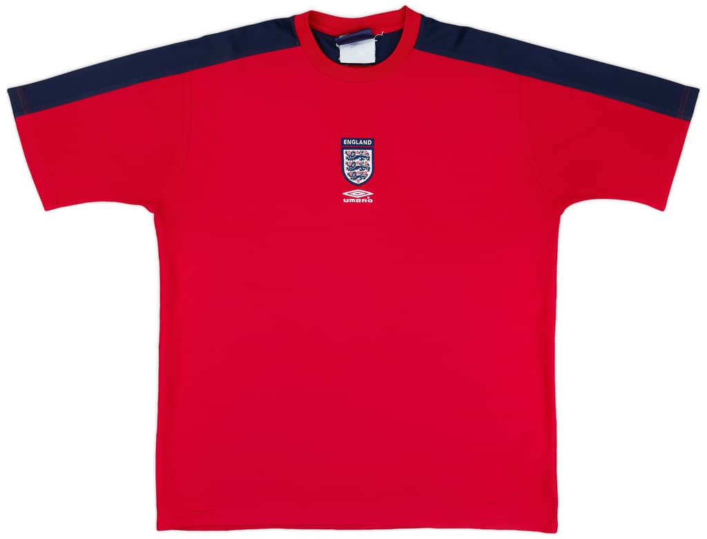 2000-02 England Umbro Training Shirt - 9/10 - (XL)
