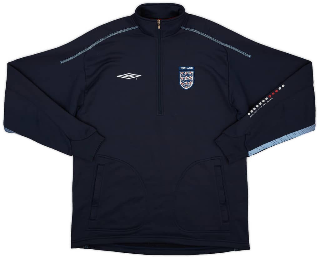 2002-04 England Umbro 1/4 Zip Drill Top - 7/10 - (L)