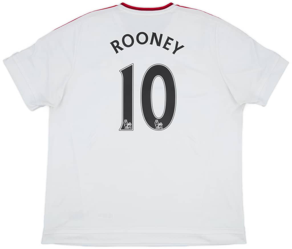 2015-16 Manchester United Away Shirt Rooney #10 - 7/10 - (XXL)