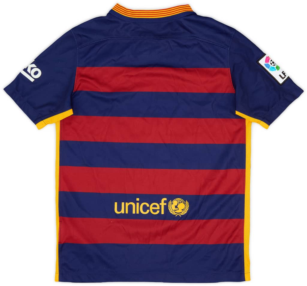 2015-16 Barcelona Home Shirt - 8/10 - (M.Boys)