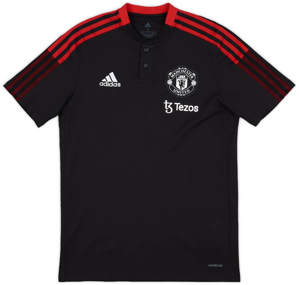 2021-22 Manchester United adidas Polo Shirt - 8/10 - (S)