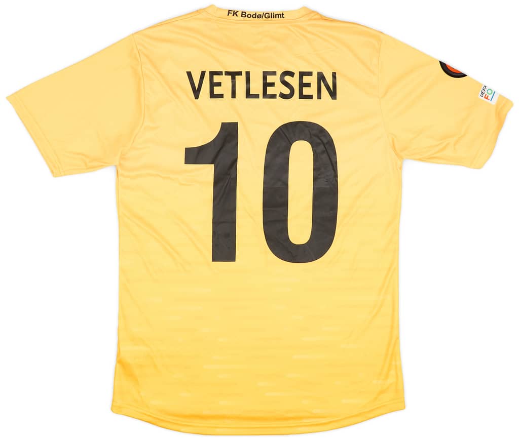 2022-23 Bodø/Glimt Match Issue Europa League Home Shirt Vetlesen #10