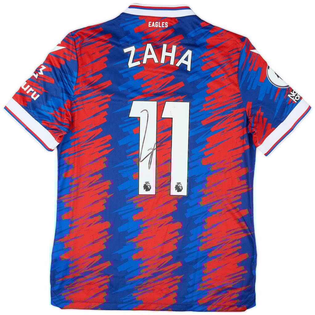 2022-23 Crystal Palace Match Issue Signed Home Shirt Zaha #11