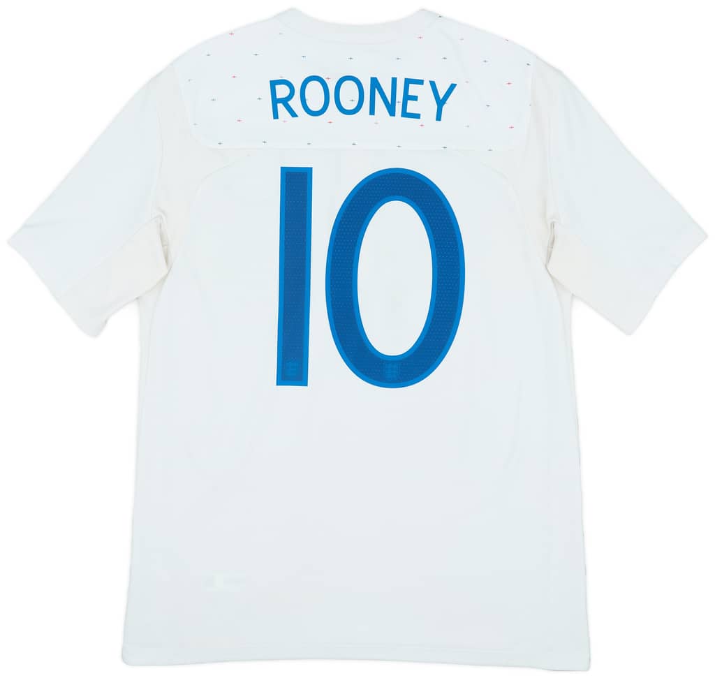 2010-11 England Home Shirt Rooney #10 - 7/10 - (M)