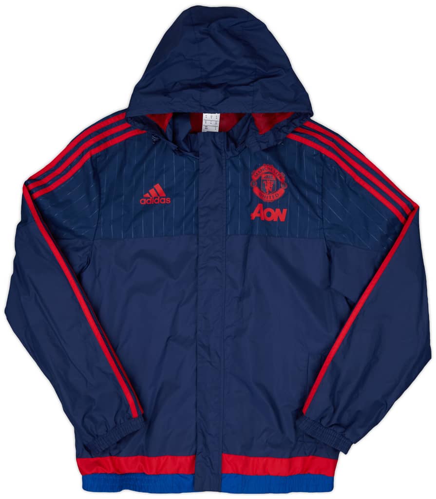 2015-16 Manchester United adidas Rain Jacket - 10/10 - (M)