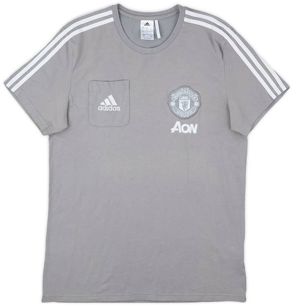 2017-18 Manchester United adidas Cotton Tee - 8/10 - (L)