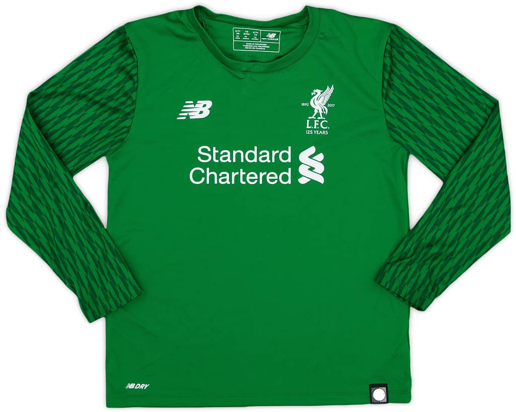 2017-18 Liverpool '125 Years' GK Shirt - 9/10 - (6-7 Years)