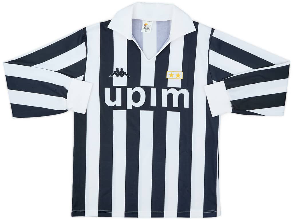 1989-90 Juventus Basic Home L/S Shirt #11 - 7/10 - (M)
