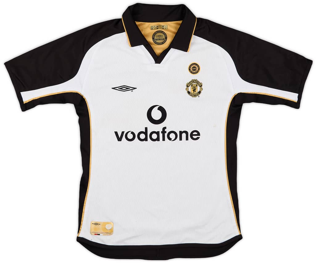 2001-02 Manchester United Centenary Away/Third Shirt - 7/10 - (S.Boys)