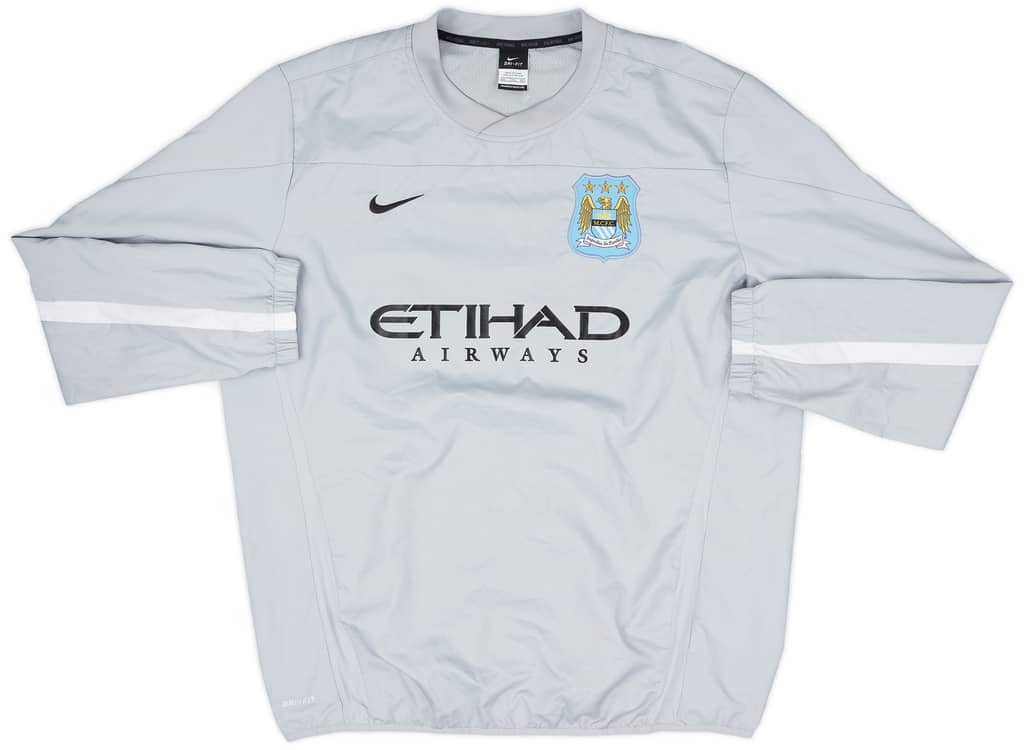 2013-14 Manchester City Nike Drill Top - 8/10 - (XXL)