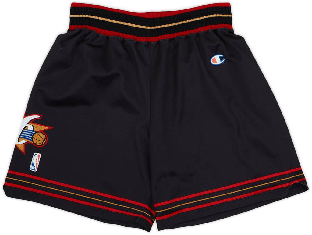 1997-07 Philadelphia 76ers Champion Away Shorts - 9/10 - (L)