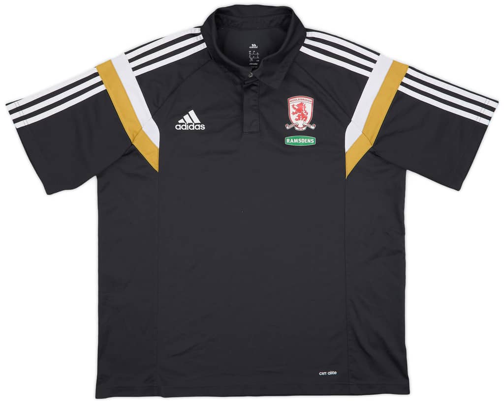 2014-15 Middlesbrough adidas Polo Shirt - 9/10 - (XL)