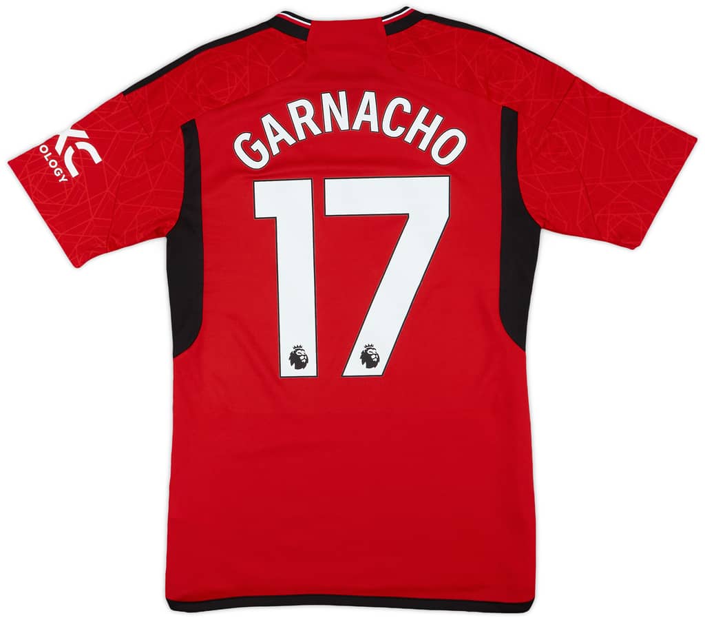 2023-24 Manchester United Home Shirt Garnacho #17 - 10/10 - (S)