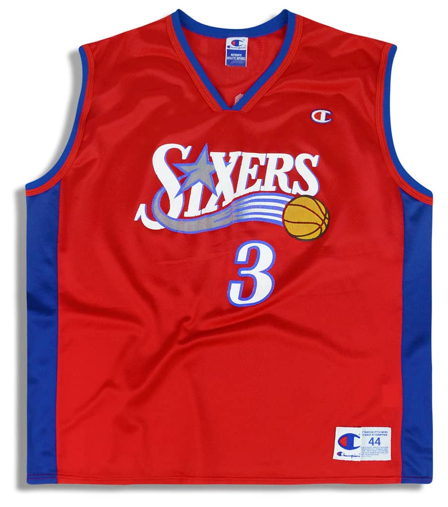 2000-02 Philadelphia 76ers Iverson #3 Champion Jersey (Alternate) L