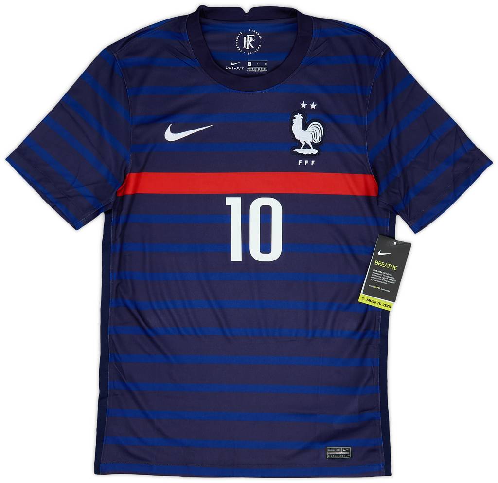 2020-21 France Home Shirt Mbappe #10 (S)
