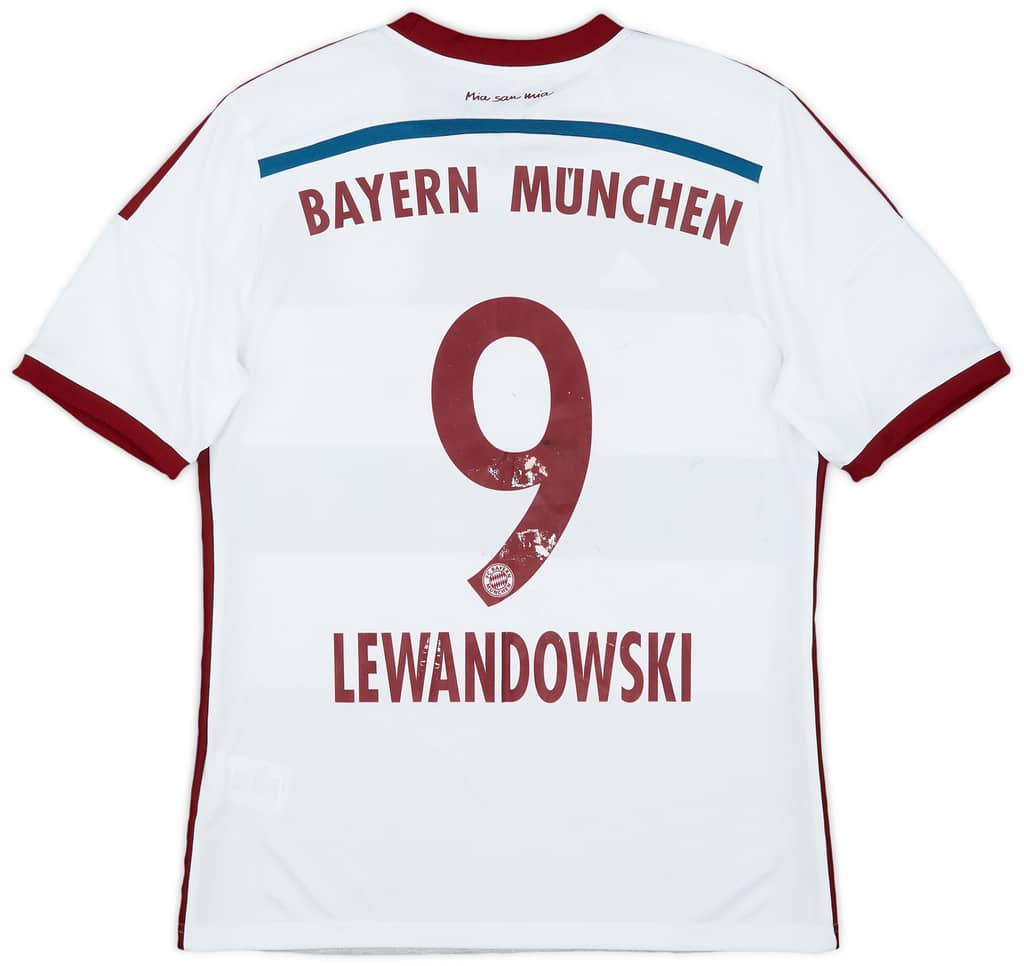 2014-15 Bayern Munich Away Shirt Lewandowski #9 - 5/10 - (XL.Boys)