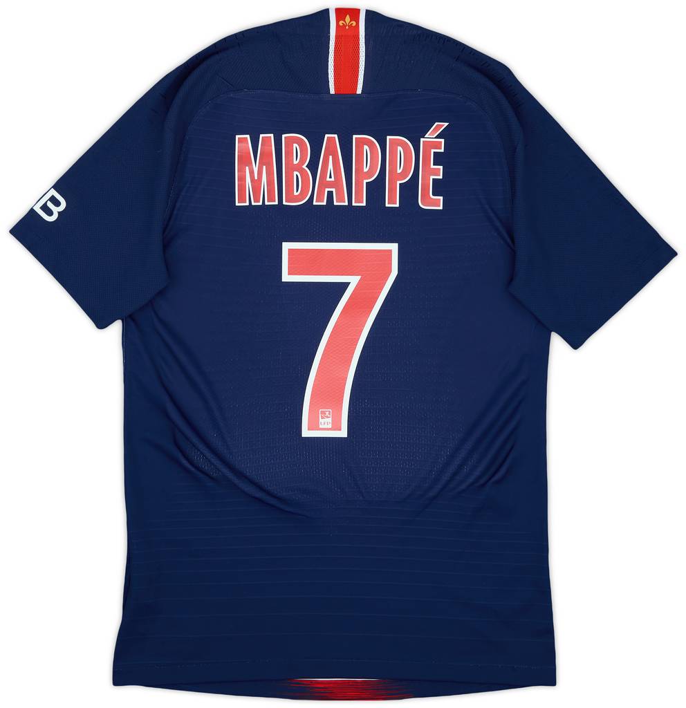 2018-19 Paris Saint-Germain Authentic Home Shirt Mbappe #7 - 9/10 - (S)