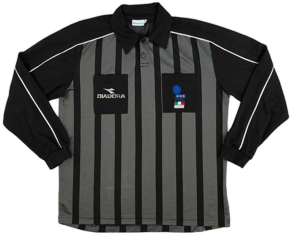 1990s Italy FIGC Diadora Referee L/S Shirt - 8/10 - (XL)
