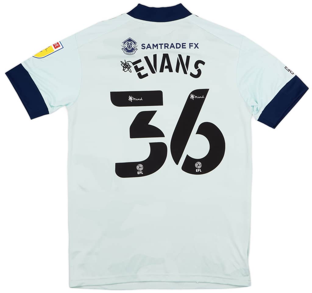 2021-22 Cardiff Match Issue Third Shirt Evans #36