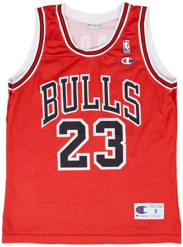 1991-98 Chicago Bulls Jordan #23 Champion Away Jersey - 8/10 - (S)