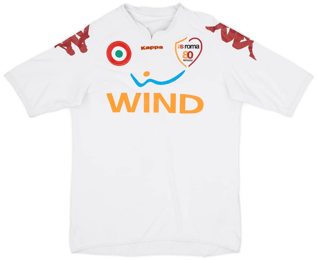 2007-08 Roma Away Shirt Juan #4 - 5/10 - (L)