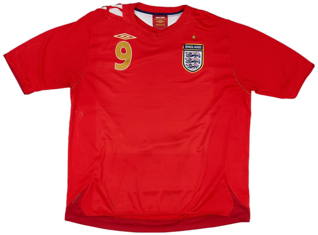 2006-08 England Away Shirt Rooney #9 - 5/10 - (XXL)