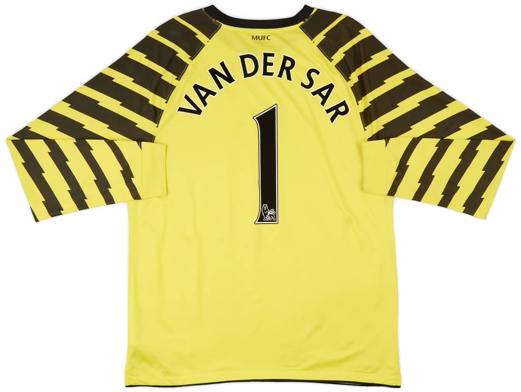 2010-11 Manchester United Yellow GK Shirt Van Der Sar #1 - 7/10 - (XL)