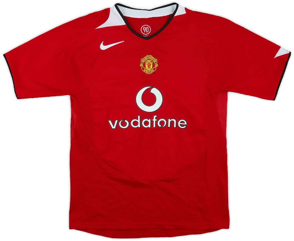 2004-06 Manchester United Home Shirt - 8/10 - (L.Boys)