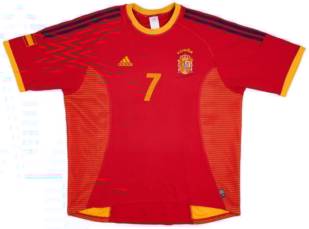 2002-04 Spain Home Shirt Raul #7