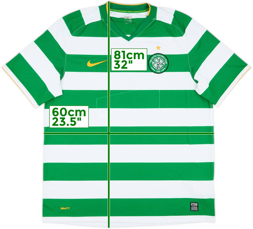 2008-10 Celtic Home Shirt - 4/10 - (XL)
